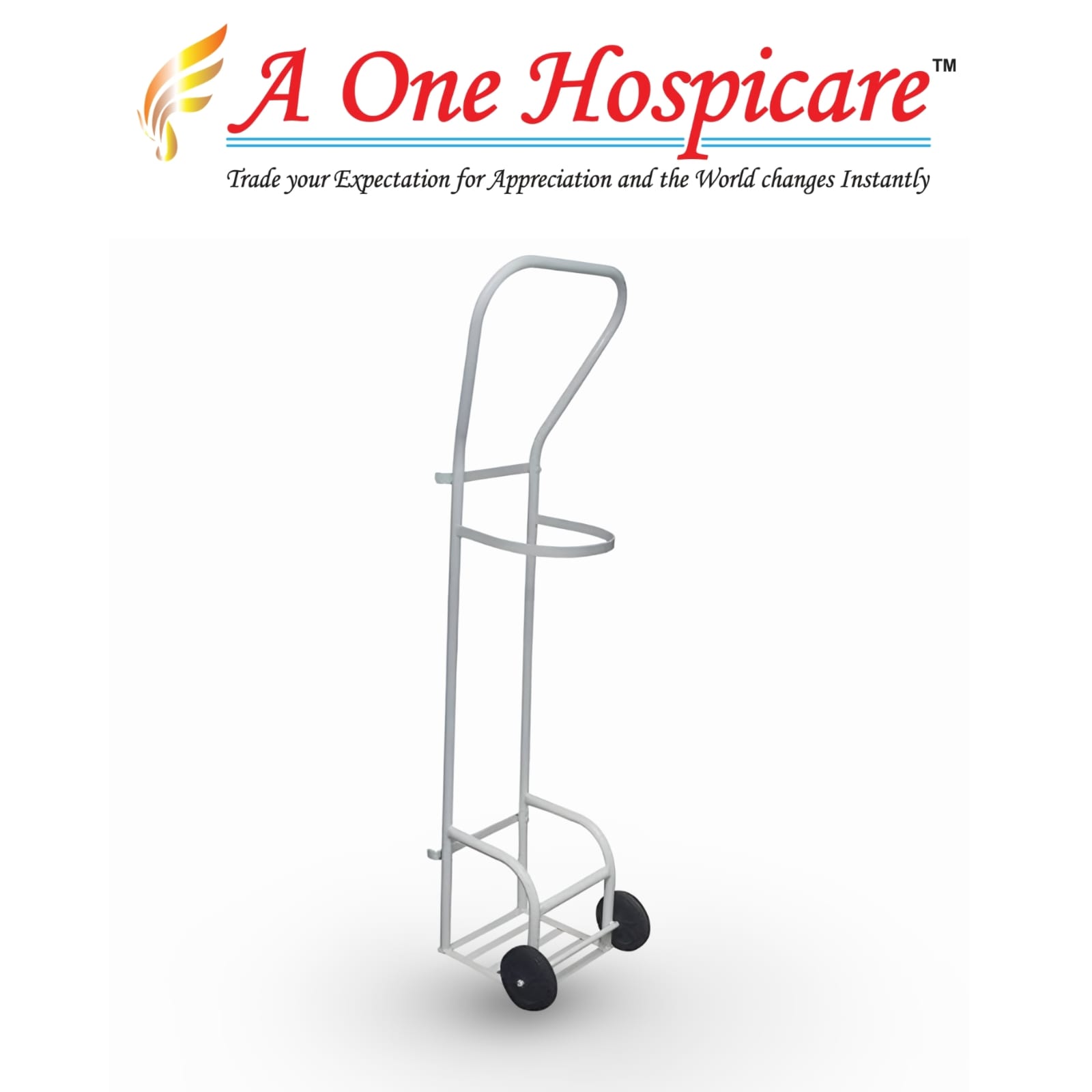 Jumbo Oxygen Cylinder Trolley Full MS 